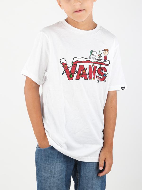 Tričko Vans By Peanuts Holiday S White Bílá