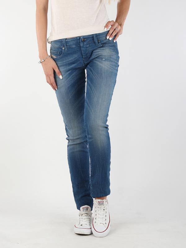 Džíny Diesel GRUPEE-NE Sweat jeans Modrá