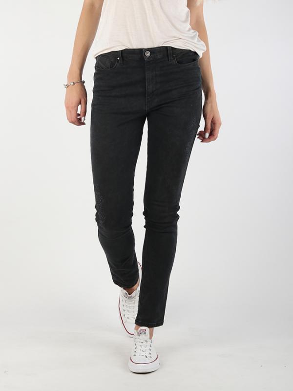 Džíny Diesel SKINZEE-HIGH L.30 PANTALONI Černá