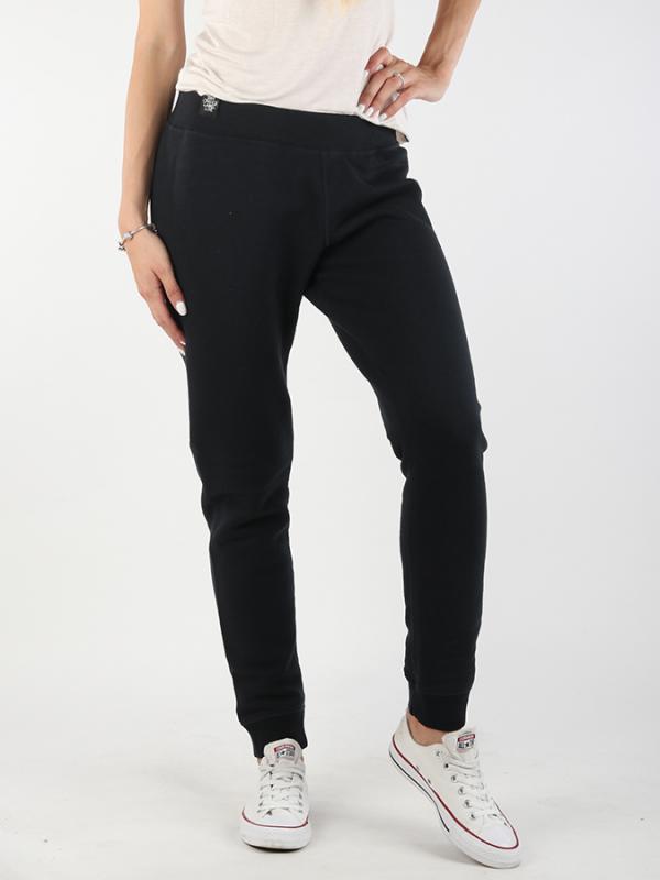 Tepláky Superdry O L LUXE SUPER SKINNY JOGGER Černá