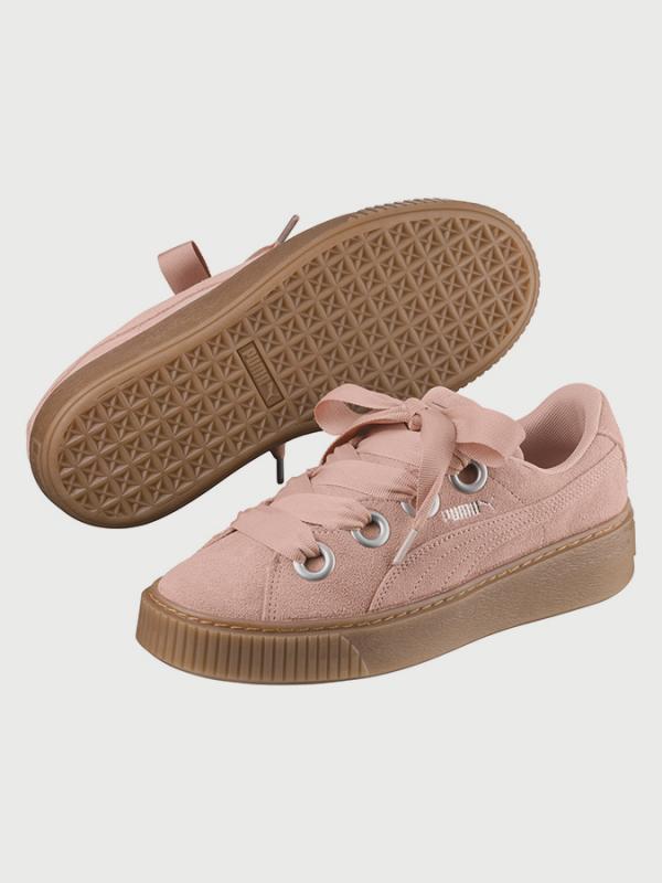 Boty Puma Platform Kiss Suede Wn s Růžová