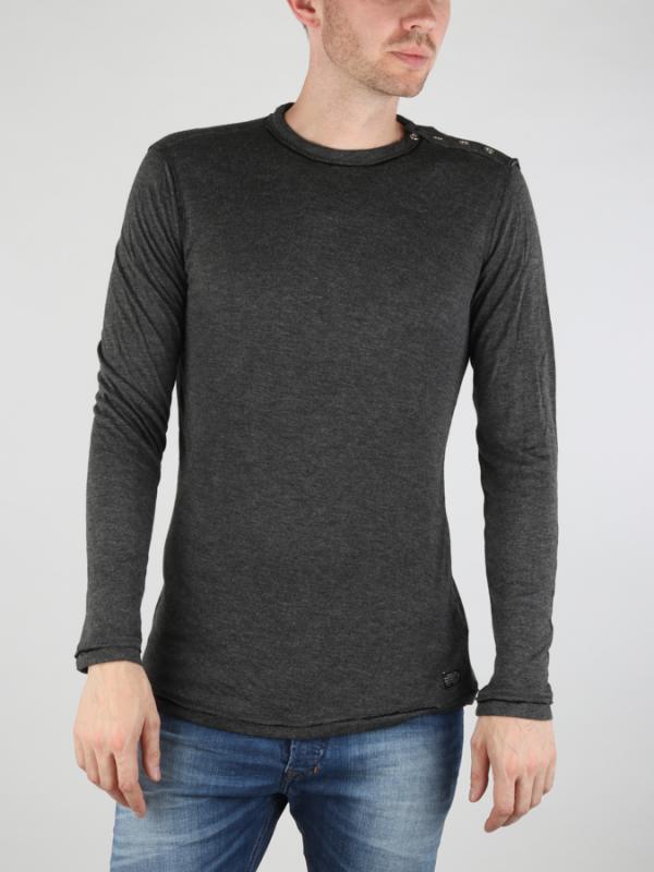 Tričko Diesel SHADDEN T-shirt L/S Šedá