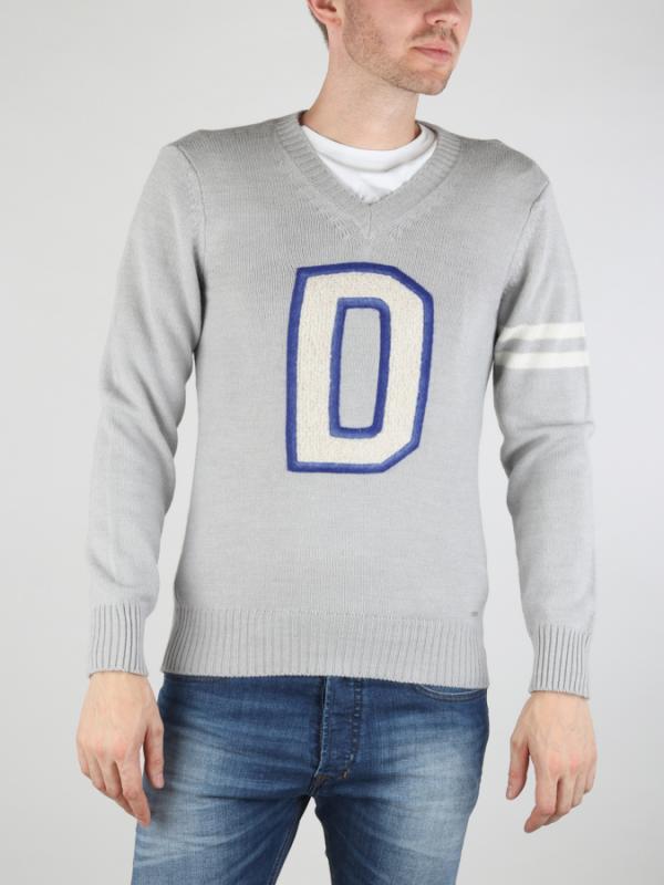 Svetr Diesel K-FINFERLO PULLOVER Šedá