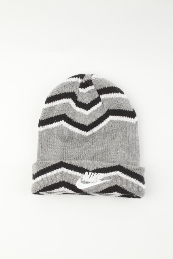 Čepice Nike Kids Broken Lines Beanie Šedá
