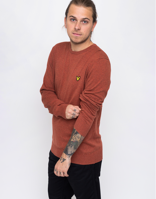 Lyle & Scott Crew Z377 Brown Spice Marl M