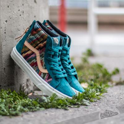 Vans Sk8-Hi Zip California Italian Weave/ Pig Suede Atlantic Deep
