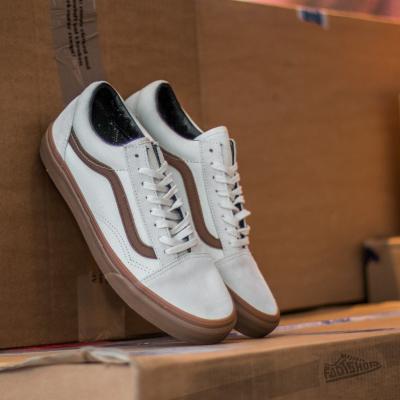 Vans Old Skool Gum Sidestripe White