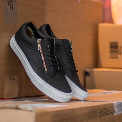 Vans Old Skool Zip Leather Black/ Gold