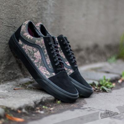 Vans Old Skool Suede Floral Black/ Blanc
