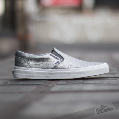 Vans Classic Slip-On Foil Metallic/ Silver/ True White