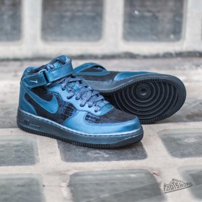 Nike Wmns Air Force 1 07 Mid PRM Metalic Armory Navy/ Metalic Armory Navy
