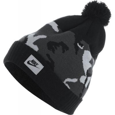 Nike Camo Pom Beanie Black
