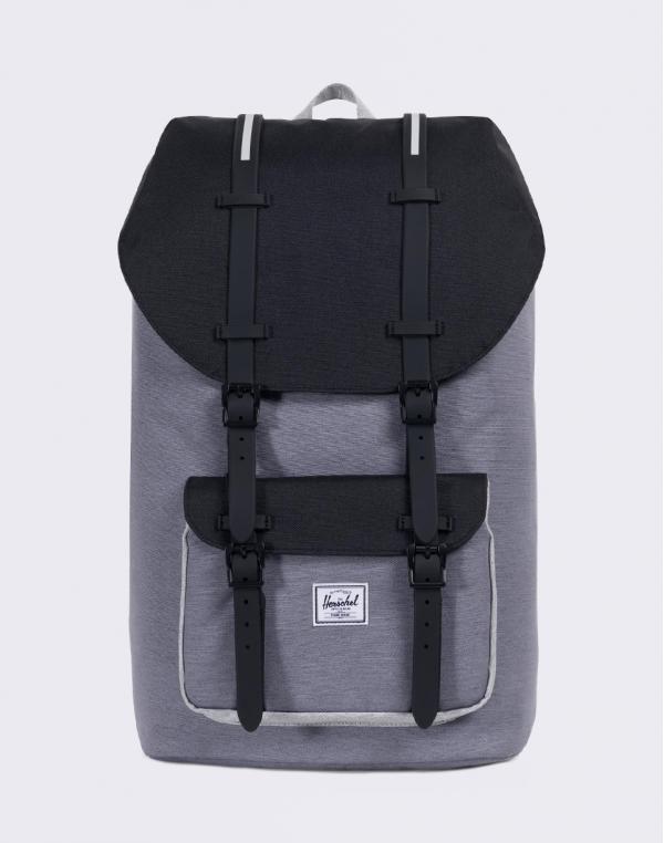 Herschel Supply Little America Mid Grey Crosshatch/Black/Light Grey Crosshatch