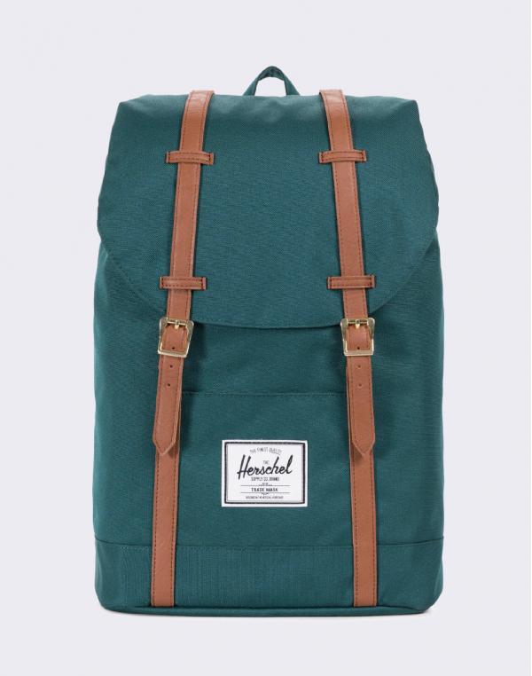 Herschel Supply Retreat Deep Teal/Tan Synthetic Leather