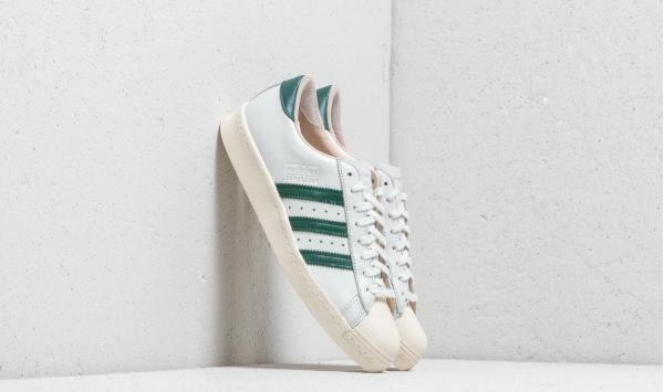 adidas Superstar 80s Recon Crystal White/ Collegiate Green/ Off White