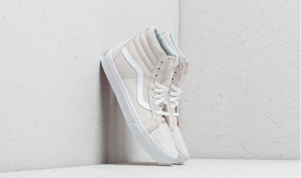 Vans Sk8-Hi Reissue (Pig Suede) Moonbeam/ True White