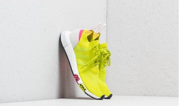 adidas NMD_Racer Primeknit W Semi Solar Yellow/ Semi Solar Yellow/ Ftw White