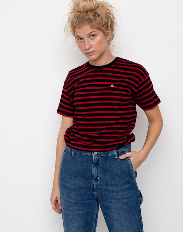 Carhartt WIP Robie Robie Stripe / Black / Blast Red M