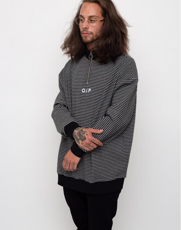Lazy Oaf Oaf Half Zip Grey L