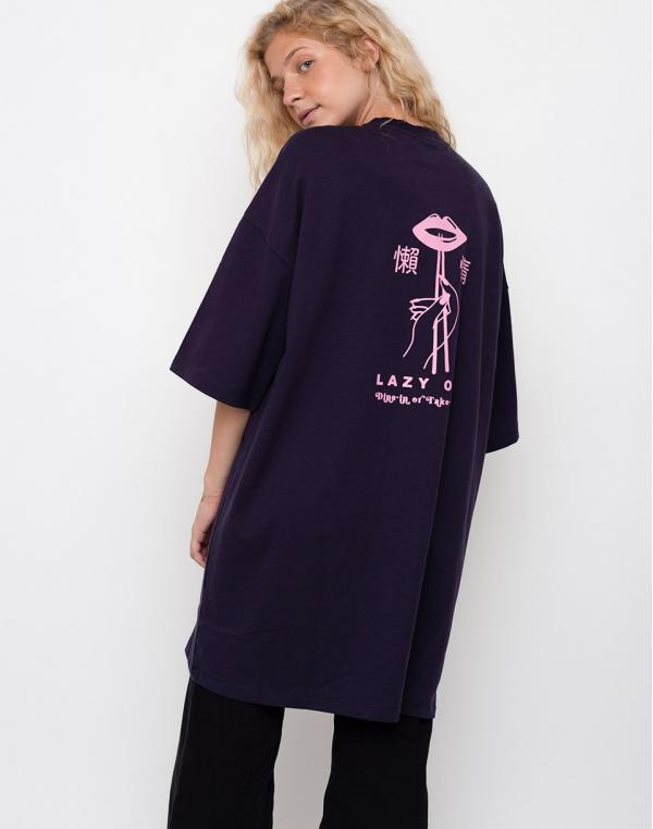 Lazy Oaf Stick And Bowl Oversized Blue M/L