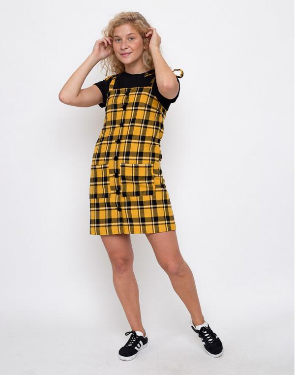 Lazy Oaf Yellow Check Pinny Yellow XS