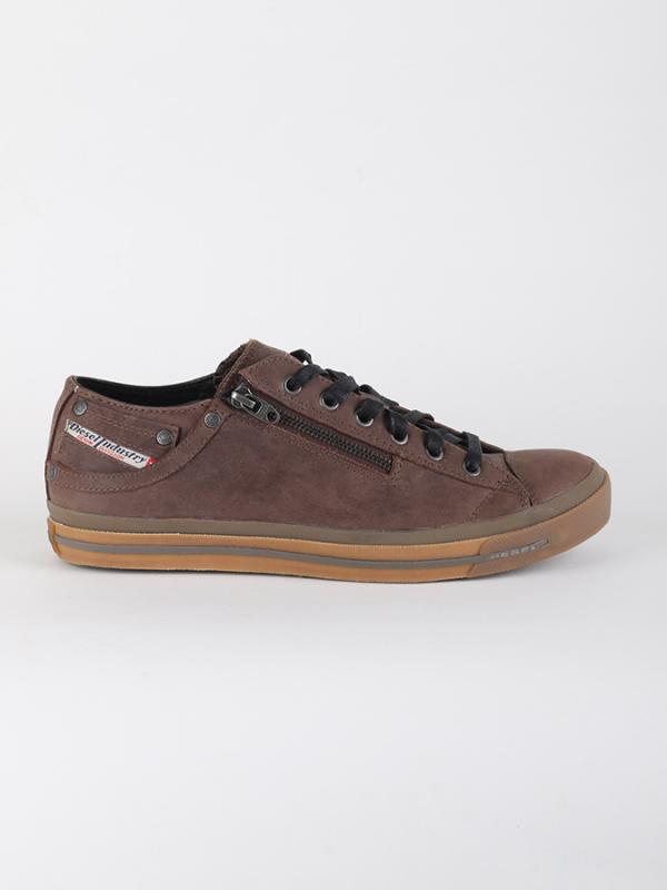 Boty Diesel EXPO-ZIP LOW - sneaker mid Hnědá
