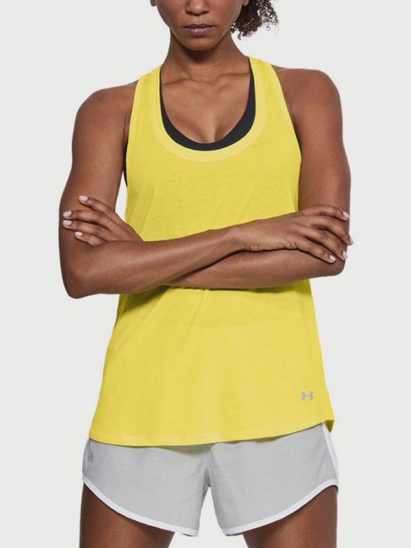 Tílko Under Armour Threadborne Streaker Tank Žlutá