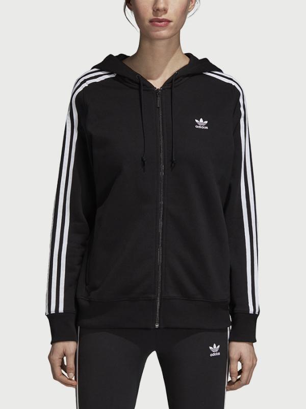 Mikina adidas Originals 3Str Zip Hoodie Černá