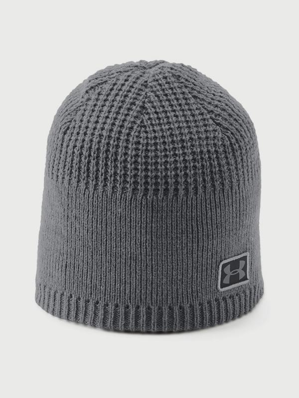 Čepice Under Armour Men's Golf Knit Beanie Šedá
