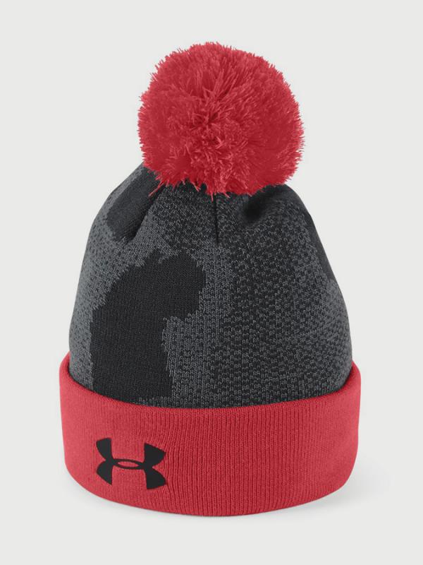 Čepice Under Armour Boy\'s Pom Beanie Upd Černá