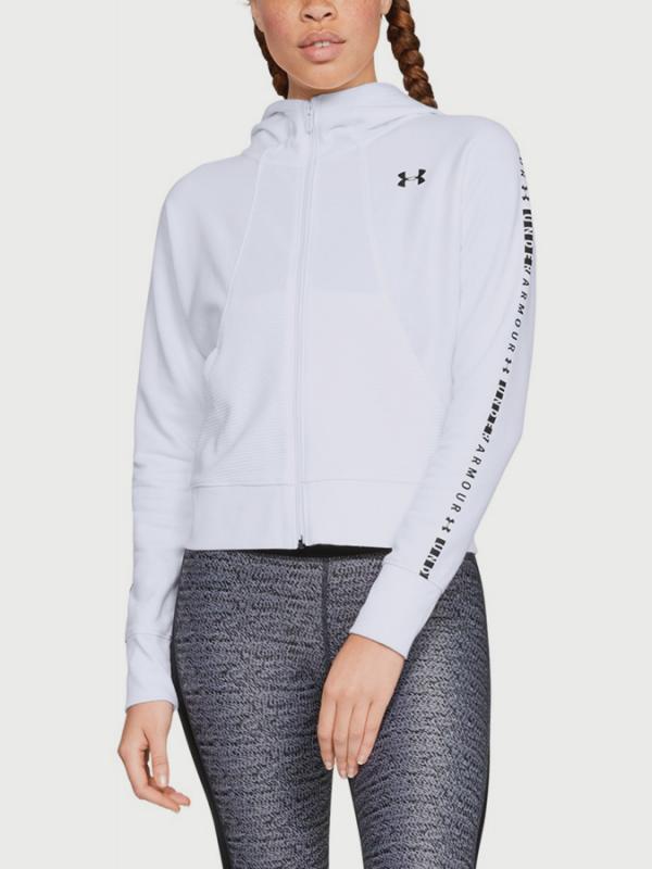Mikina Under Armour TB Ottoman Fleece FZ-WM Graphic Bílá