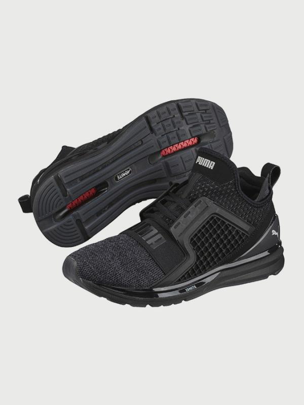 Boty Puma IGNITE Limitless Knit Černá