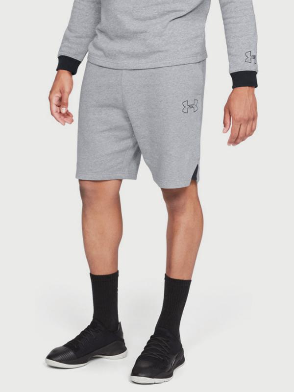 Kraťasy Under Armour Baseline Fleece Short Šedá