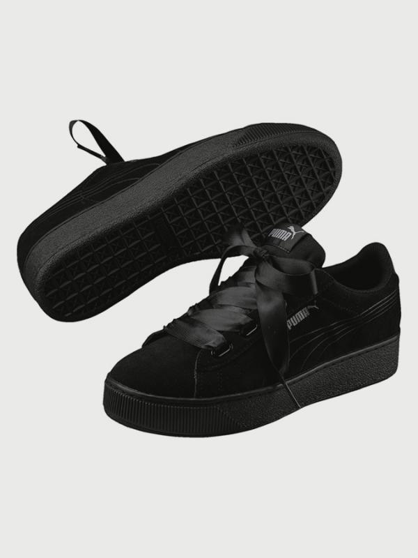 Boty Puma Vikky Platform Ribbon S Černá