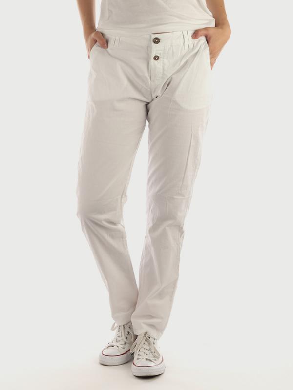 Kalhoty Terranova Pantalone Bílá