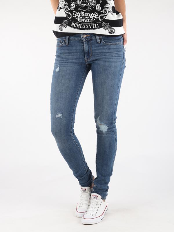 Džíny LEVI\'S 711 SKINNY INDIGO TRIUMPH Modrá