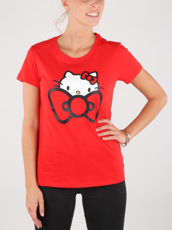Tričko Converse Tee Slim LS Hello Kitty Červená
