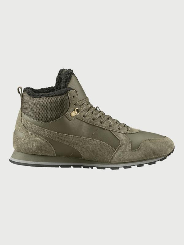 Boty Puma ST Runner Mid Fur Zelená
