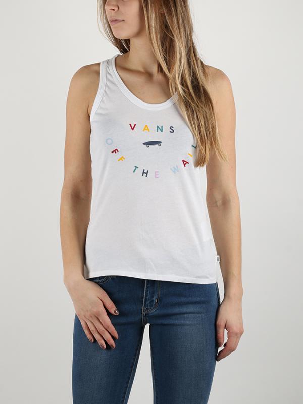 Tílko Vans Wm Confetti Tour Tan White Bílá