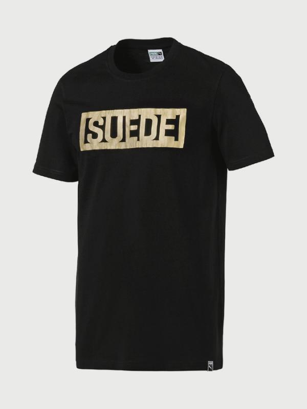 Tričko Puma SUEDE TEE Černá