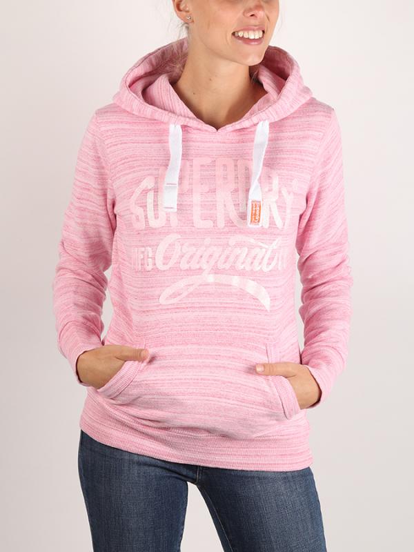 Mikina Superdry MFG Hood Růžová