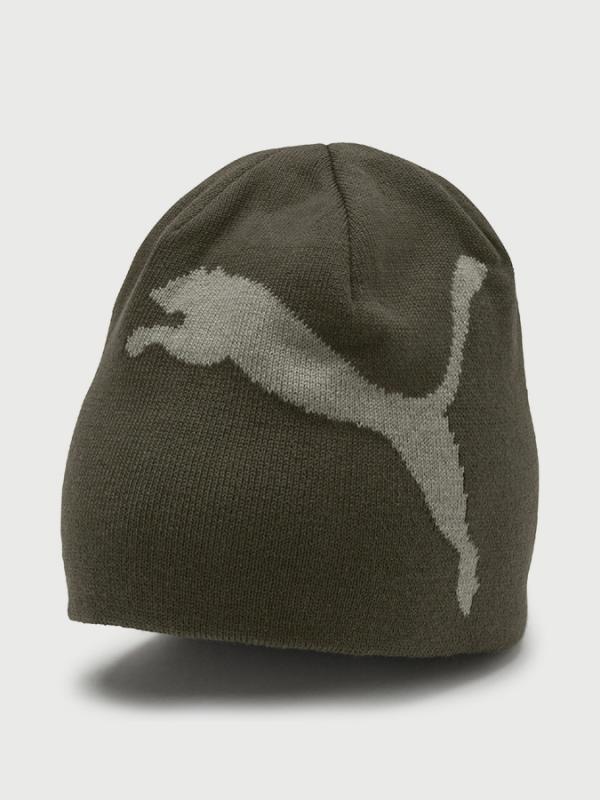 Čepice Puma ESS Big Cat Beanie Zelená