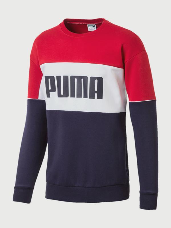 Mikina Puma Retro Crew dk Barevná