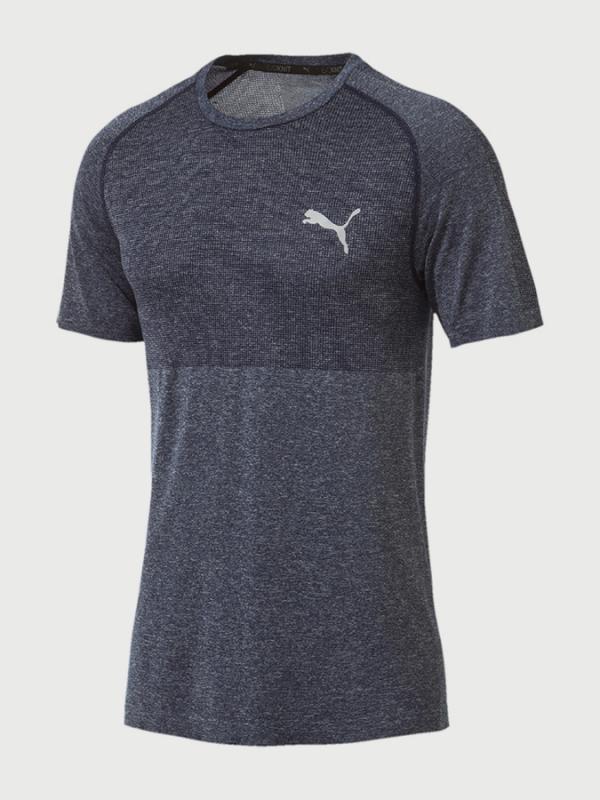 Tričko Puma evoKNIT Basic Tee Modrá