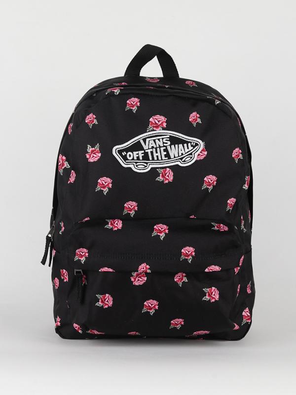 Batoh Vans WM Realm Backpack Black Rose Černá