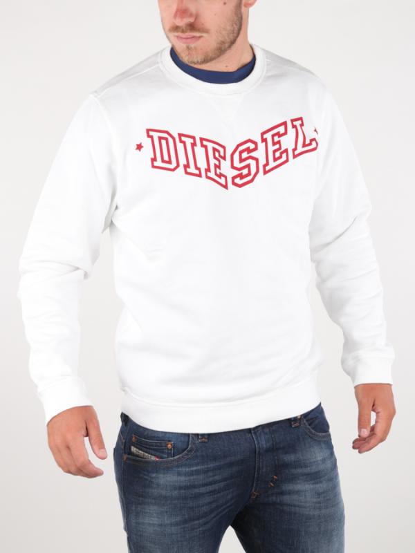 Mikina Diesel S-BANSI FELPA Bílá