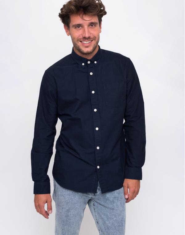 Knowledge Cotton Button Down Oxford 1001 Total Eclipse L