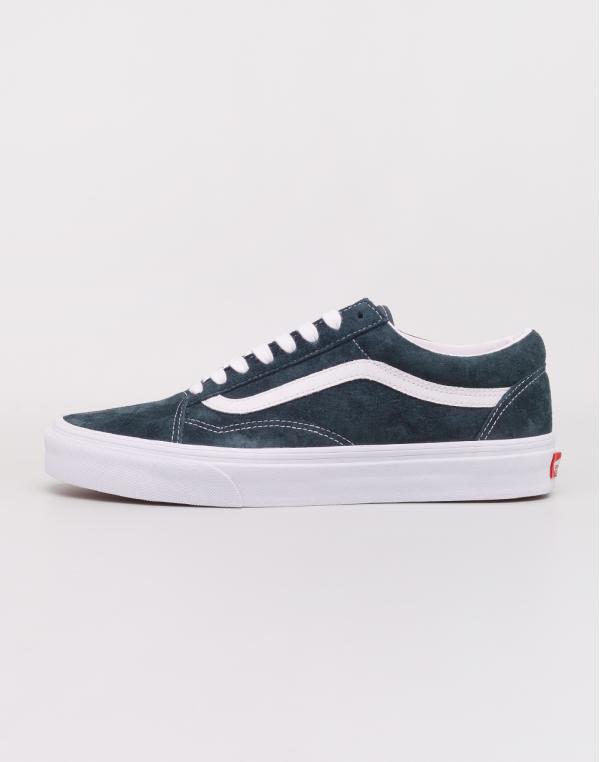 Vans Old Skool (Pig Suede) Darkest Spruce/ True White 42
