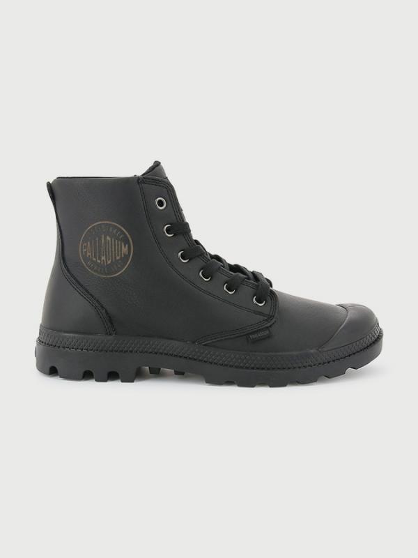 Boty Palladium Pampa Hi Leather Black Černá
