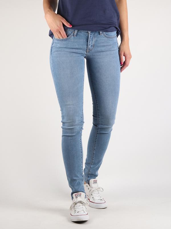 Džíny LEVI'S 711 Skinny Thirteen Modrá